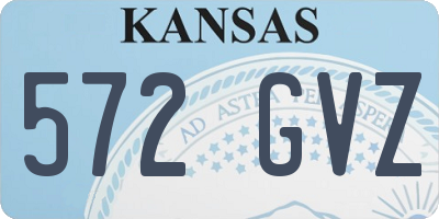 KS license plate 572GVZ