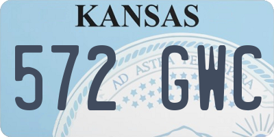 KS license plate 572GWC