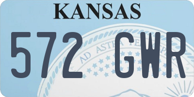 KS license plate 572GWR