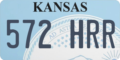 KS license plate 572HRR
