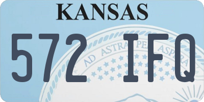 KS license plate 572IFQ