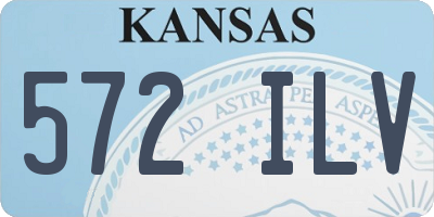 KS license plate 572ILV
