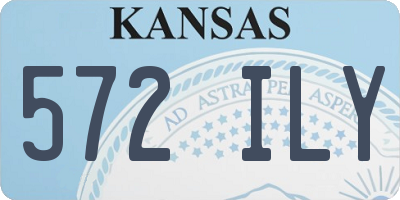KS license plate 572ILY