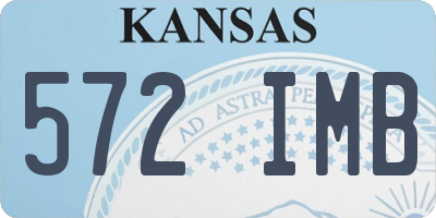 KS license plate 572IMB