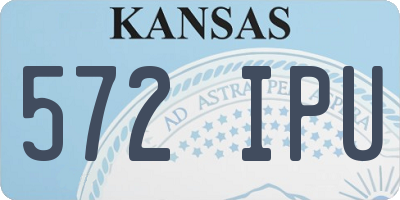 KS license plate 572IPU