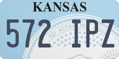 KS license plate 572IPZ