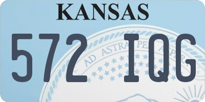 KS license plate 572IQG