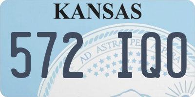 KS license plate 572IQO