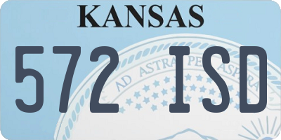 KS license plate 572ISD
