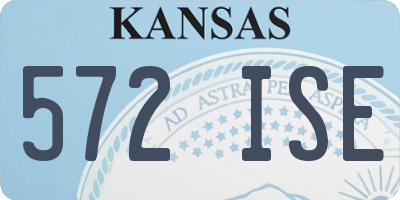 KS license plate 572ISE