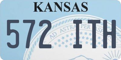 KS license plate 572ITH