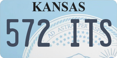 KS license plate 572ITS