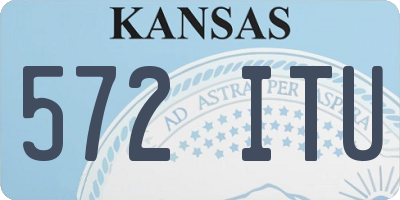 KS license plate 572ITU