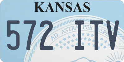 KS license plate 572ITV