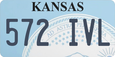 KS license plate 572IVL
