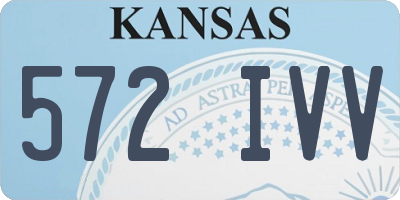 KS license plate 572IVV
