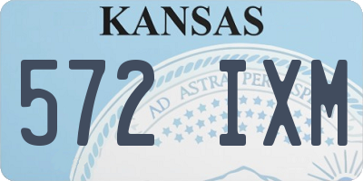 KS license plate 572IXM