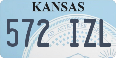 KS license plate 572IZL