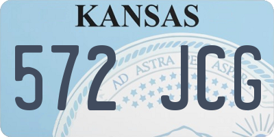 KS license plate 572JCG