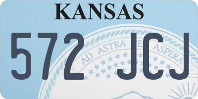 KS license plate 572JCJ