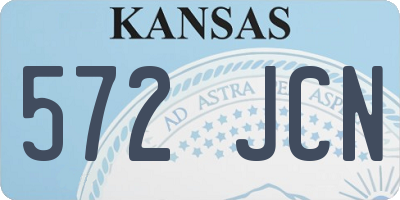 KS license plate 572JCN
