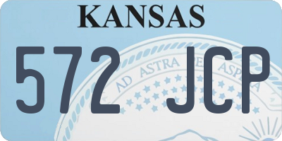 KS license plate 572JCP