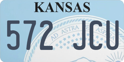 KS license plate 572JCU