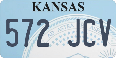KS license plate 572JCV