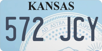 KS license plate 572JCY