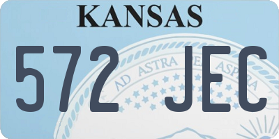 KS license plate 572JEC