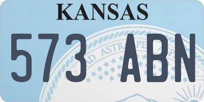 KS license plate 573ABN
