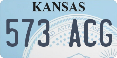 KS license plate 573ACG