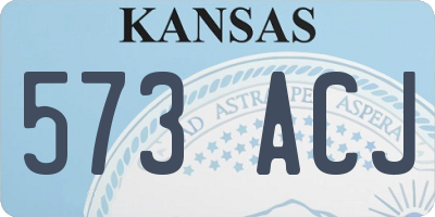 KS license plate 573ACJ