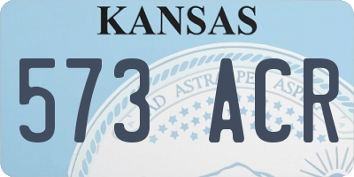 KS license plate 573ACR