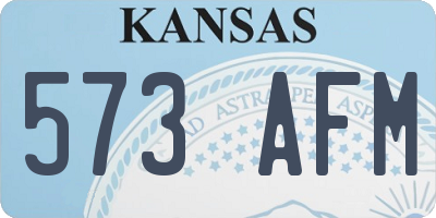 KS license plate 573AFM