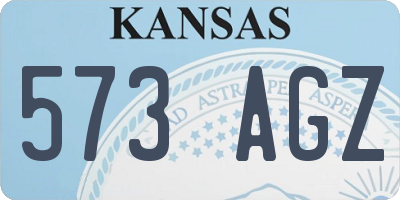 KS license plate 573AGZ