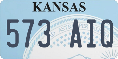 KS license plate 573AIQ