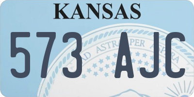 KS license plate 573AJC
