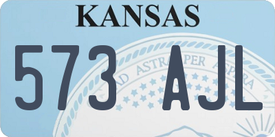 KS license plate 573AJL