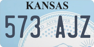 KS license plate 573AJZ