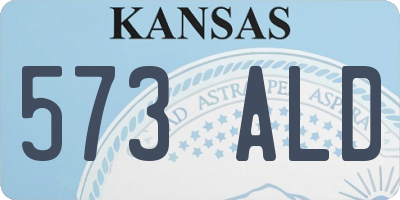 KS license plate 573ALD