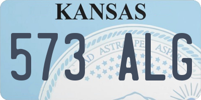 KS license plate 573ALG