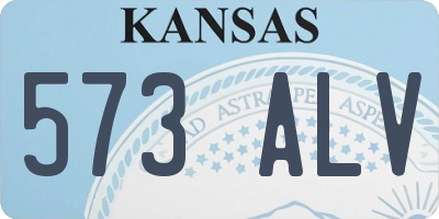 KS license plate 573ALV