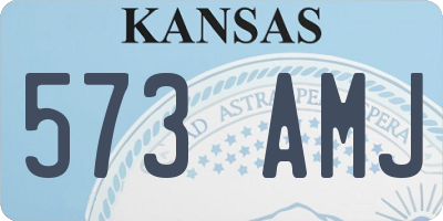 KS license plate 573AMJ