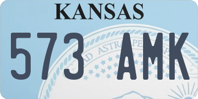 KS license plate 573AMK