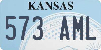 KS license plate 573AML