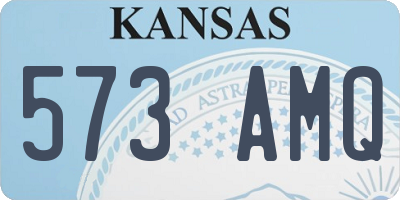 KS license plate 573AMQ