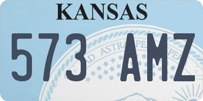 KS license plate 573AMZ