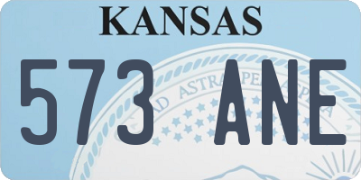 KS license plate 573ANE
