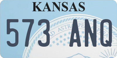KS license plate 573ANQ